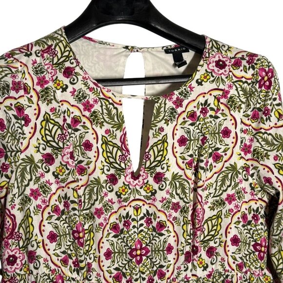 Torrid Womens Boho Print Dress Keyhole Neckline Size 00 Size 10 - Picture 3 of 8